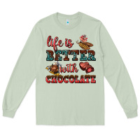 Matcha life is better with chocolate Long Sleeve Tee - AdoDesignShop