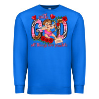True Royal with god all things are possible Premium Sweatshirt - NancyCooperArtShop