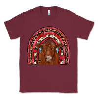 Burgundy valentines red angus rainbow Classic Tee - JahusDesignShop