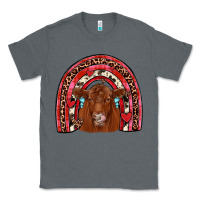 Charcoal Heather valentines red angus rainbow Classic Tee - JahusDesignShop