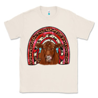 Natural valentines red angus rainbow Classic Tee - JahusDesignShop