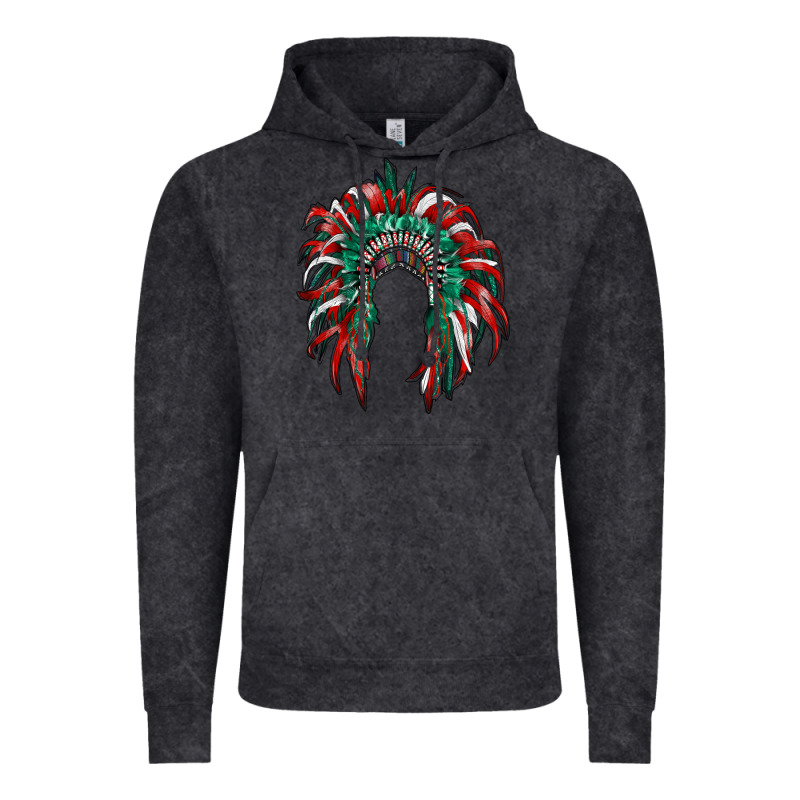 Mexican Flag Indian Headdress Vintage Hoodie by RanaPortraitStore | Teevron