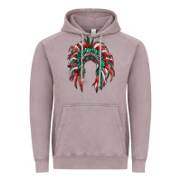 Vintage Zinc mexican flag indian headdress Vintage Hoodie - RanaPortraitStore
