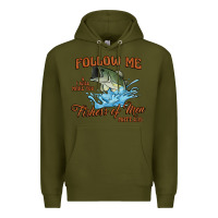Army Green fishers of men Premium Hoodie - Artiststas