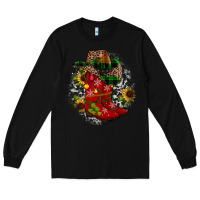 Black Christmas Cowboy Boots Long Sleeve Tee - JahusDesignShop