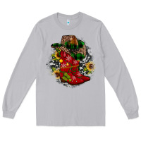 Moon Dust Christmas Cowboy Boots Long Sleeve Tee - JahusDesignShop