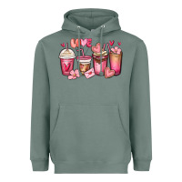 Sage valentines day coffee cups Heavyweight Hoodie - MaliasSmallBusiness