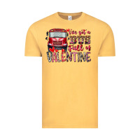 Vintage Mustard I've got bus full of Valentine Vintage Tee - RacoonDesign