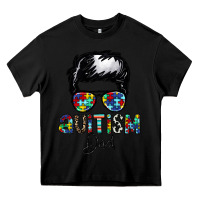 Black autism dad Heavy Core Tee - CowhideDigitalArt