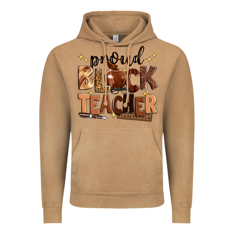 Proud Black Teacher Vintage Hoodie by Zillion Design Studio | Teevron