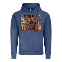 Vintage Denim proud black teacher Vintage Hoodie - Zillion Design Studio