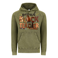 Vintage Olive proud black teacher Vintage Hoodie - Zillion Design Studio