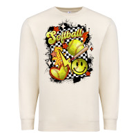 Sandshell vintage softball Premium Sweatshirt - MaliasSmallBusiness