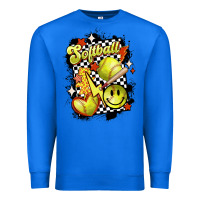 True Royal vintage softball Premium Sweatshirt - MaliasSmallBusiness