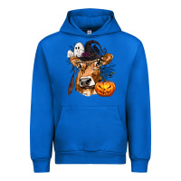 Cobalt Boo Heifer Cow Halloween Urban Hoodie - texasbilliewilder