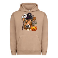 Pigment Burro Boo Heifer Cow Halloween Urban Hoodie - texasbilliewilder