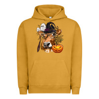 Pigment Peanut Butter Boo Heifer Cow Halloween Urban Hoodie - texasbilliewilder