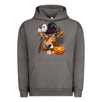 Pigment Tornado Boo Heifer Cow Halloween Urban Hoodie - texasbilliewilder