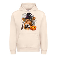Sandshell Boo Heifer Cow Halloween Urban Hoodie - texasbilliewilder