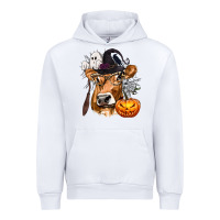 White Boo Heifer Cow Halloween Urban Hoodie - texasbilliewilder