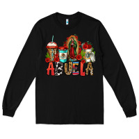Black lady of guadalupe abuela coffee cups Long Sleeve Tee - Jasminsmagicworld