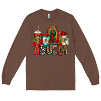 Chestnut lady of guadalupe abuela coffee cups Long Sleeve Tee - Jasminsmagicworld