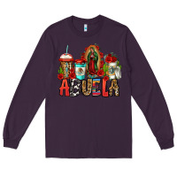 Plum lady of guadalupe abuela coffee cups Long Sleeve Tee - Jasminsmagicworld