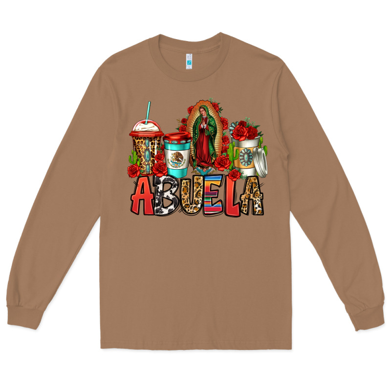 Lady Of Guadalupe Abuela Coffee Cups Long Sleeve Tee by Jasminsmagicworld | Teevron