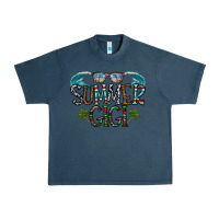 Midnight Navy summer gigi Urban Heavy Tee - CowhideDigitalArt
