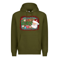 Army Green believe santa Premium Hoodie - AdoDesignShop