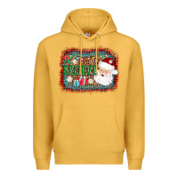 Mustard believe santa Premium Hoodie - AdoDesignShop