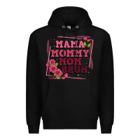 Black mama mommy mom bruh Premium Hoodie - Artiststas