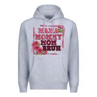 Heather Grey mama mommy mom bruh Premium Hoodie - Artiststas