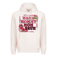Pale Pink mama mommy mom bruh Premium Hoodie - Artiststas