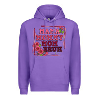 Purple mama mommy mom bruh Premium Hoodie - Artiststas