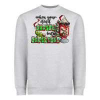 Heather Grey when your  dead insıde but is christmas Heavyweight Sweatshirt - CowhideDigitalArt