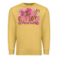 Antique Gold kisses cowboys martinis Premium Sweatshirt - NancyCooperArtShop