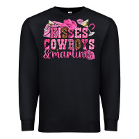 Black kisses cowboys martinis Premium Sweatshirt - NancyCooperArtShop