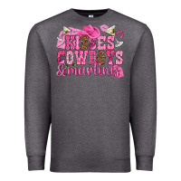Charcoal Heather kisses cowboys martinis Premium Sweatshirt - NancyCooperArtShop