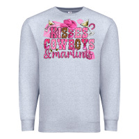 Heather Grey kisses cowboys martinis Premium Sweatshirt - NancyCooperArtShop