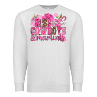 Oatmeal Heather kisses cowboys martinis Premium Sweatshirt - NancyCooperArtShop