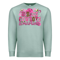 Seafoam kisses cowboys martinis Premium Sweatshirt - NancyCooperArtShop