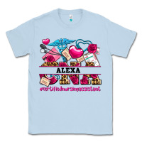 Dusty Blue costom name valentines day cna certified nursing Classic Tee - AdoDesignShop