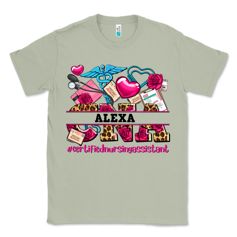 Costom Name Valentines Day Cna Certified Nursing Classic Tee by AdoDesignShop | Teevron