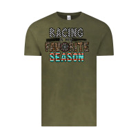 Vintage Olive racing is my favorite season Vintage Tee - CowhideDigitalArt
