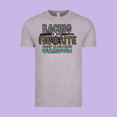 Racing Is My Favorite Season Vintage Tee Designed By Cowhidedigitalart