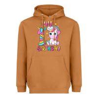 Meerkat my 1 st birthday with little cute unicorn Heavyweight Hoodie - NancyCooperArtShop