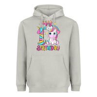 Moon Dust my 1 st birthday with little cute unicorn Heavyweight Hoodie - NancyCooperArtShop