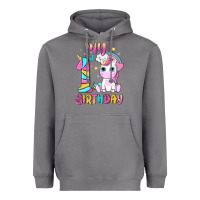 Storm my 1 st birthday with little cute unicorn Heavyweight Hoodie - NancyCooperArtShop