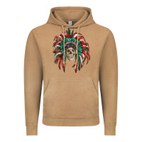 Vintage Camel mexican flag indian headdress with  skull Vintage Hoodie - RanaPortraitStore